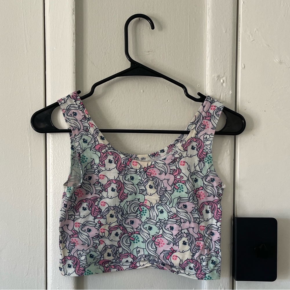 Pony Rainbow Pastel Crop Top Tank